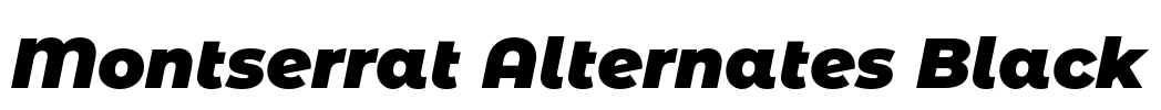 Montserrat Alternates Black Font Image