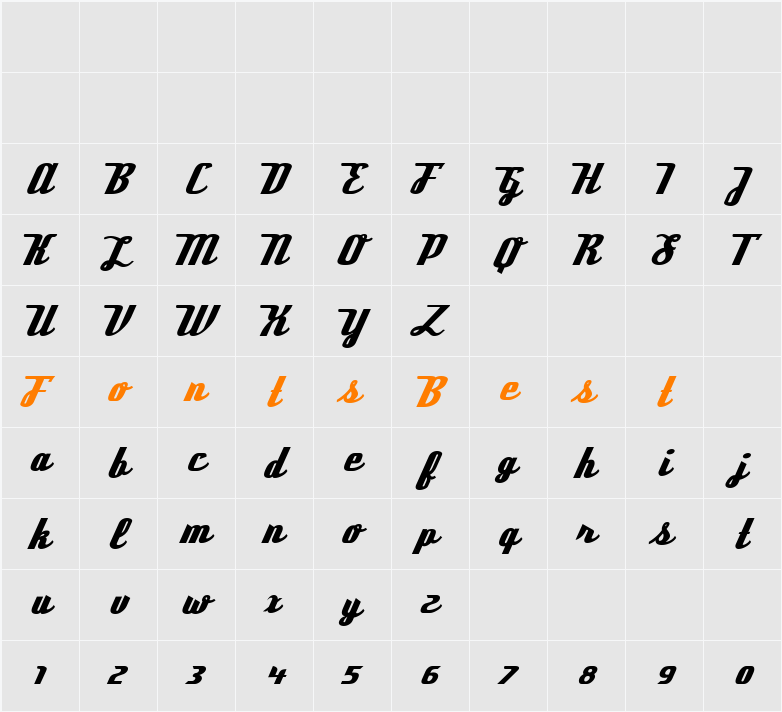 Deftone Stylus Character Map