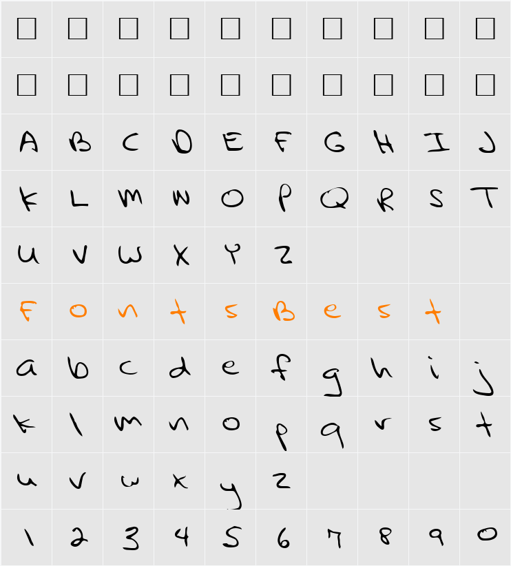 Query Character Map