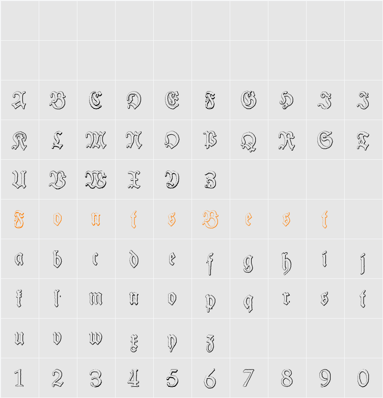 Schneider Buch Deutsch Beveled Free Character Map