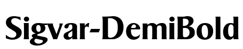 Sigvar-DemiBold Font Image