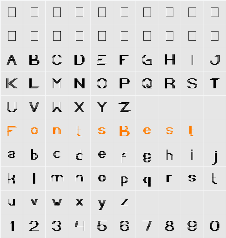 Play Ground Character Map