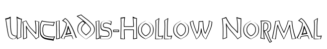 UnciaDis-Hollow Normal Font Image