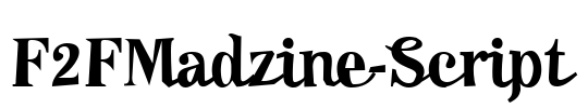 F2FMadzine-Script Font Image