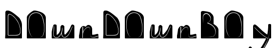 downdownboy Font Image