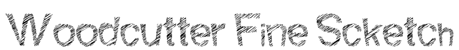 Woodcutter Fine Scketch Font Image