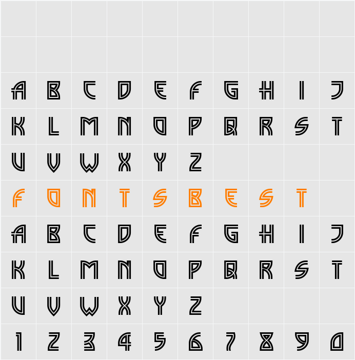 Madison Square NF Character Map