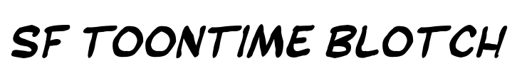 SF Toontime Blotch Font Image