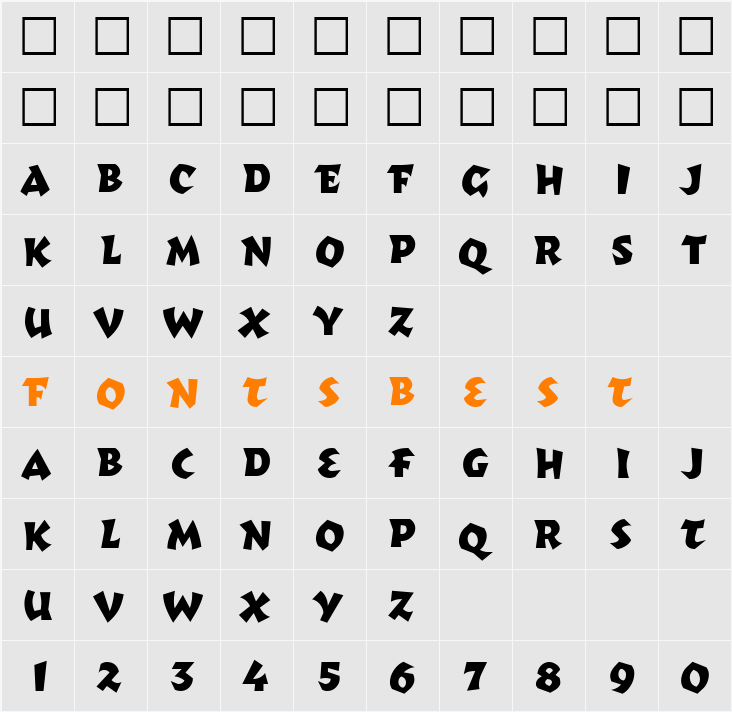 TotallyGlyphic Character Map