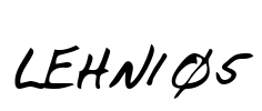 LEHN105 Font Image