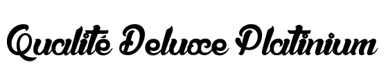 Qualité Deluxe Platinium Font Image