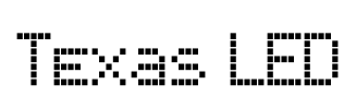 Texas LED Font Image