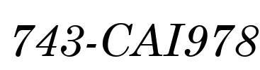 743-CAI978