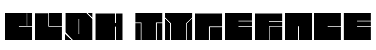 blok typeface Font Image