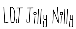 LDJ Jilly Nilly Font Image