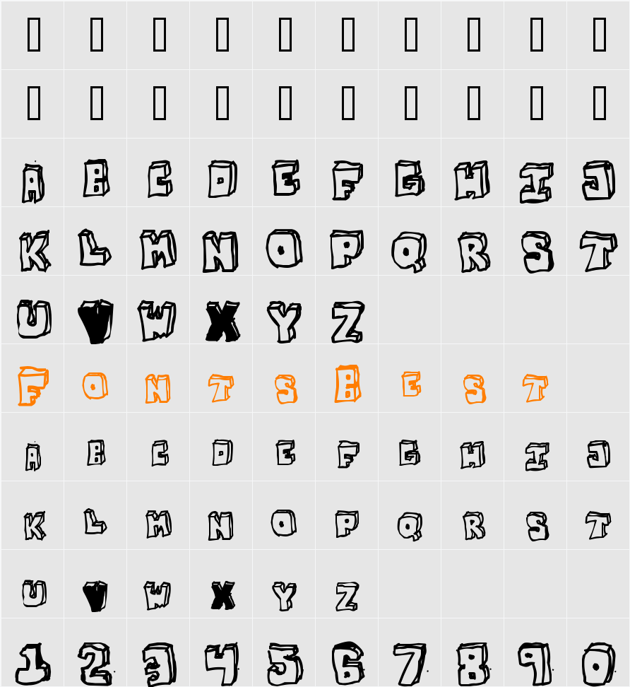 OPN StunFillaWenkay Character Map