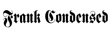 Frank Condensed Font Image