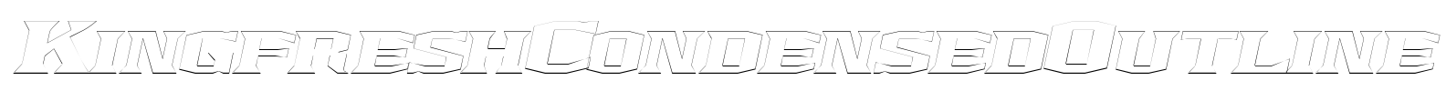 KingfreshCondensedOutline