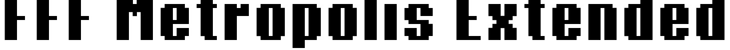 FFF Metropolis Extended Font Image