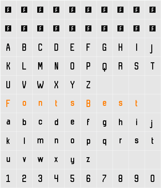 13/5Atom Sans Character Map