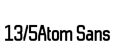 13/5Atom Sans