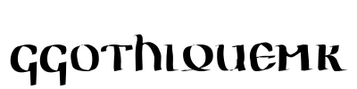 GGothiqueMK Font Image