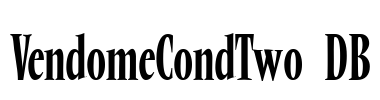 VendomeCondTwo DB Font Image