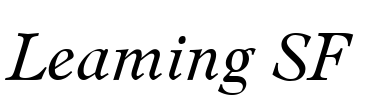 Leaming SF Font Image