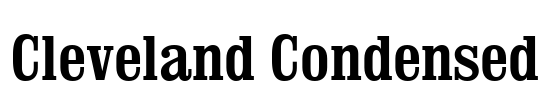 Cleveland Condensed