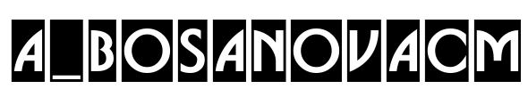 a_BosaNovaCm Font Image