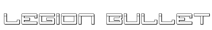Legion Bullet Font Image