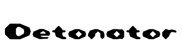 Detonator Font Image