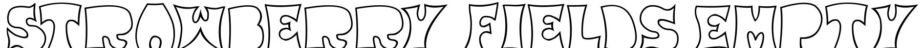 Strawberry Fields Empty Font Image