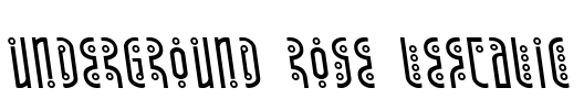 Underground Rose Leftalic Font Image