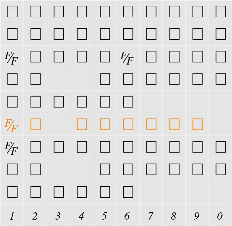 TmsFE Character Map
