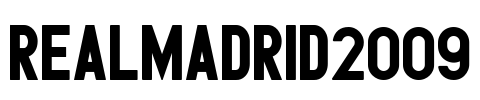 RealMadrid2009 Font Image