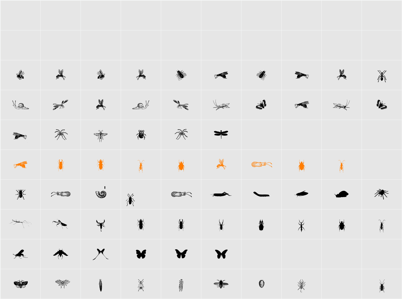 Grissom Free Character Map