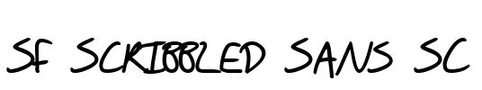 SF Scribbled Sans SC Font Image