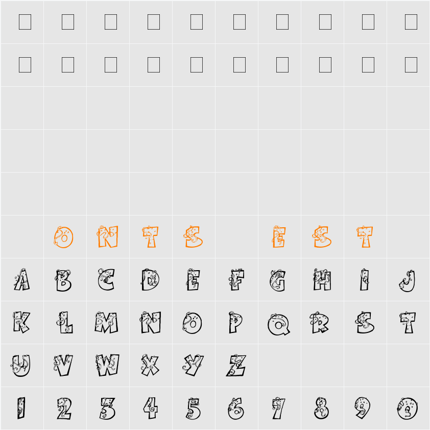 PartybyTom Character Map