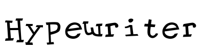 Hypewriter Font Image