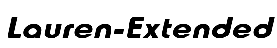 Lauren-Extended Font Image
