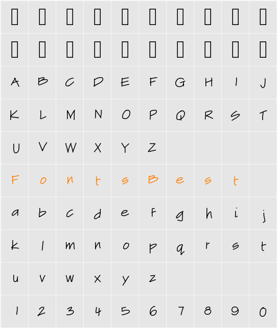 DribbleGuts Character Map