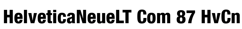HelveticaNeueLT Com 87 HvCn