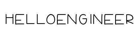 HelloEngineer Font Image