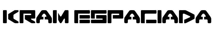 Kram espaciada  Font Image