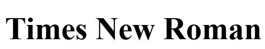 Times New Roman