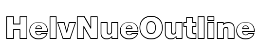 HelvNueOutline