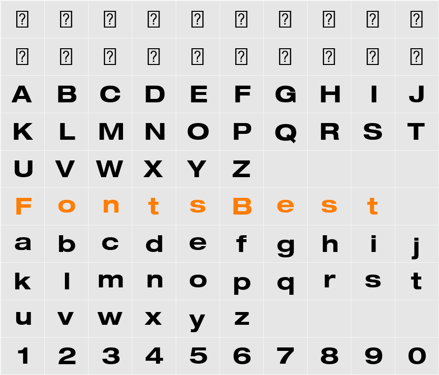 HelveticaNeueLT Com 73 BdEx Character Map