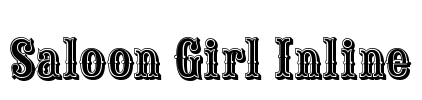 Saloon Girl Inline Font Image