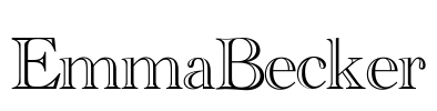 EmmaBecker Font Image